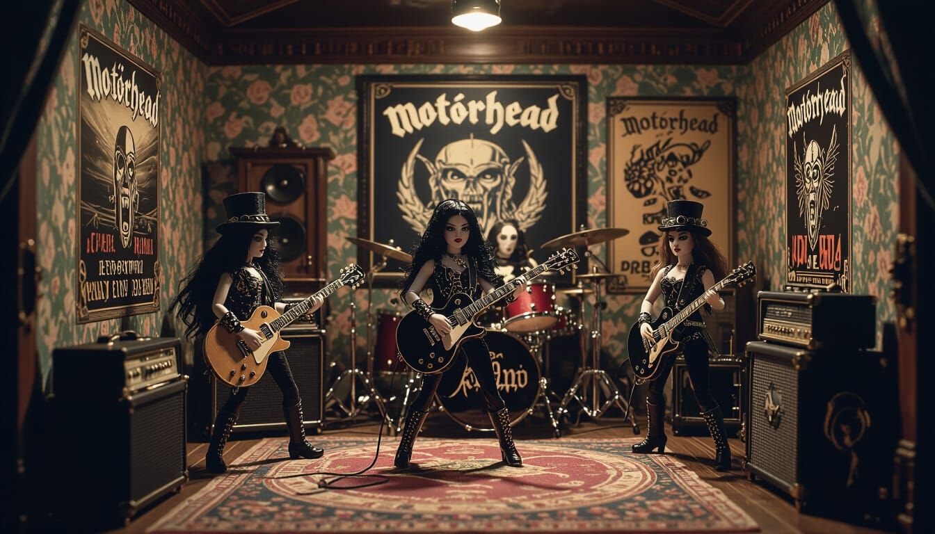 Steampunk Motörhead Dollhouse Concert Cinematic Film Still