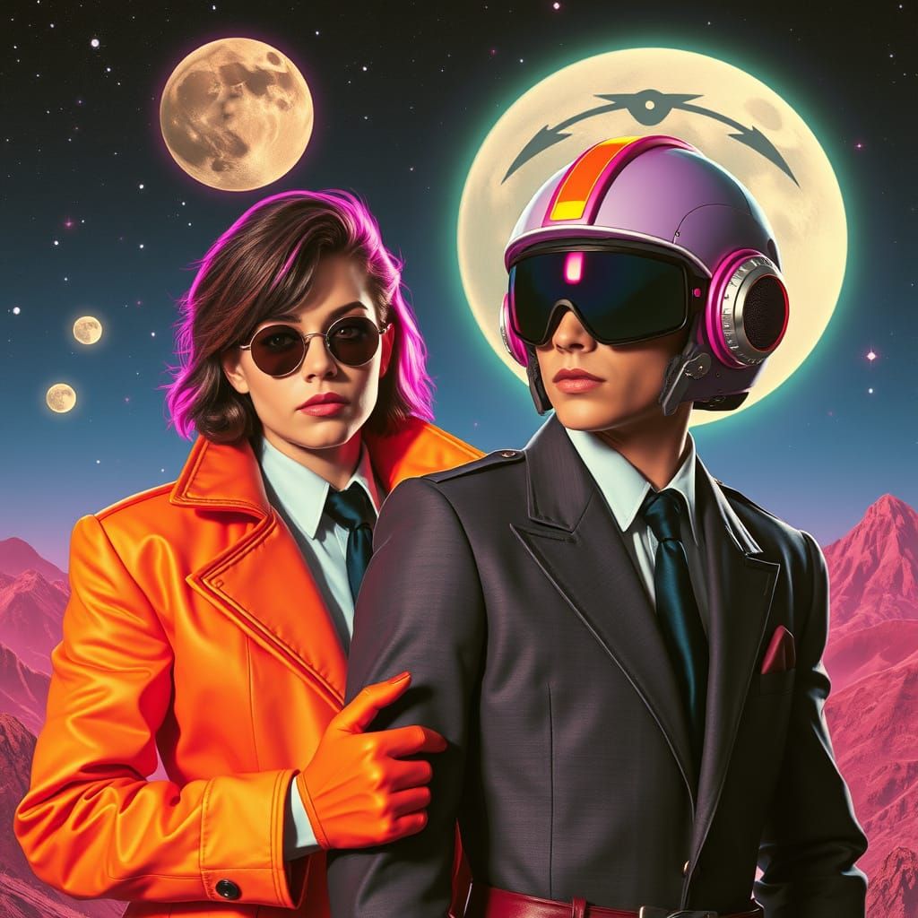 Glowing Cyberpunk Fairy Tale Heroine