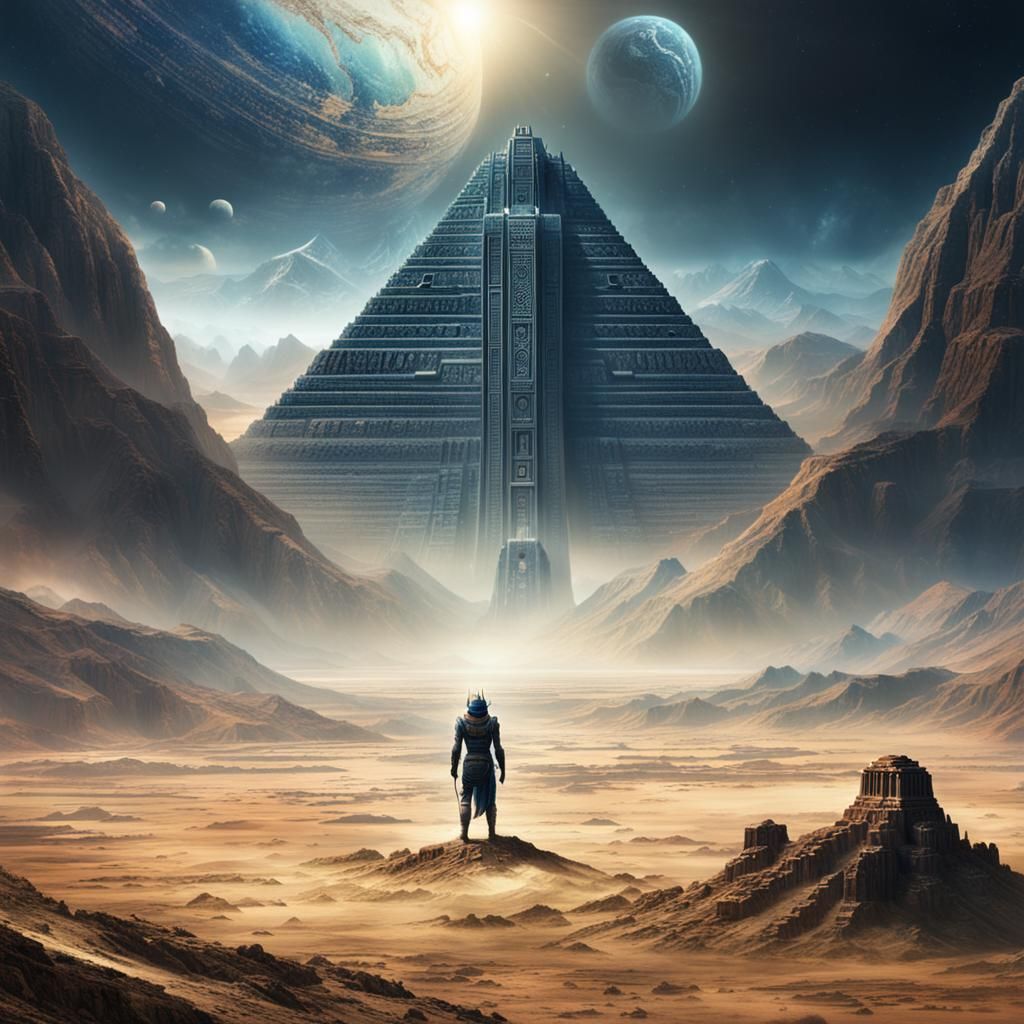 Detailed Anunnaki Being on Desolate Earth