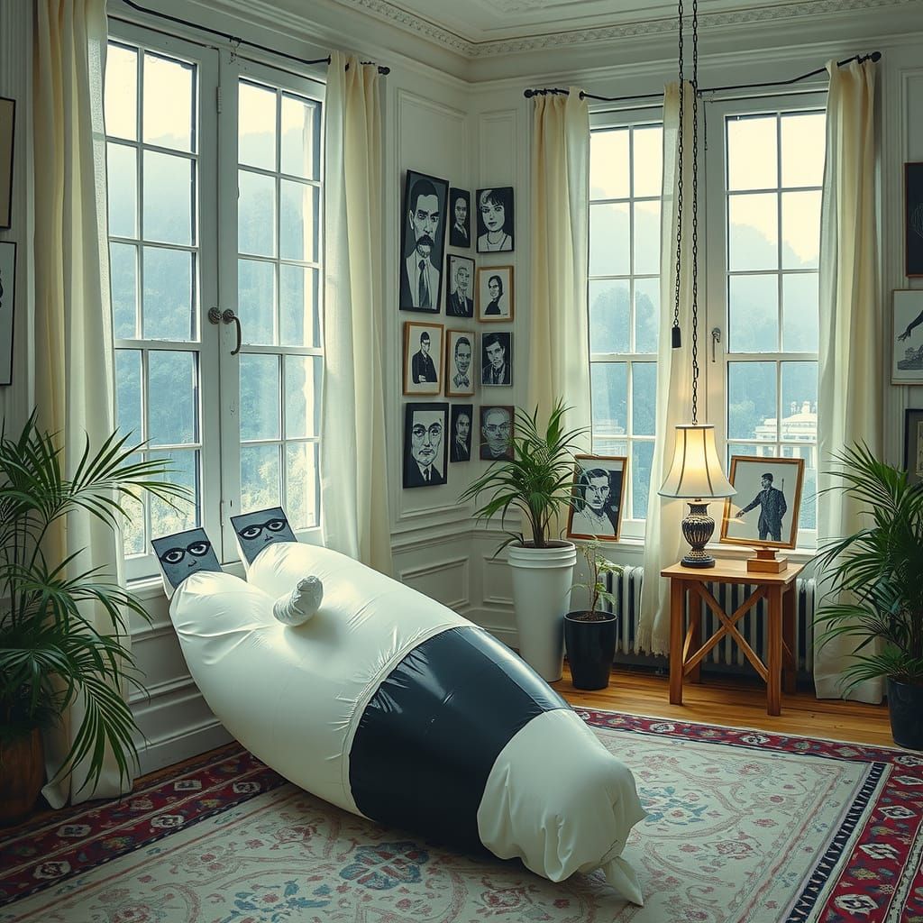 Figures in Vinyl & Gum Art Gallery with Linocut Prints