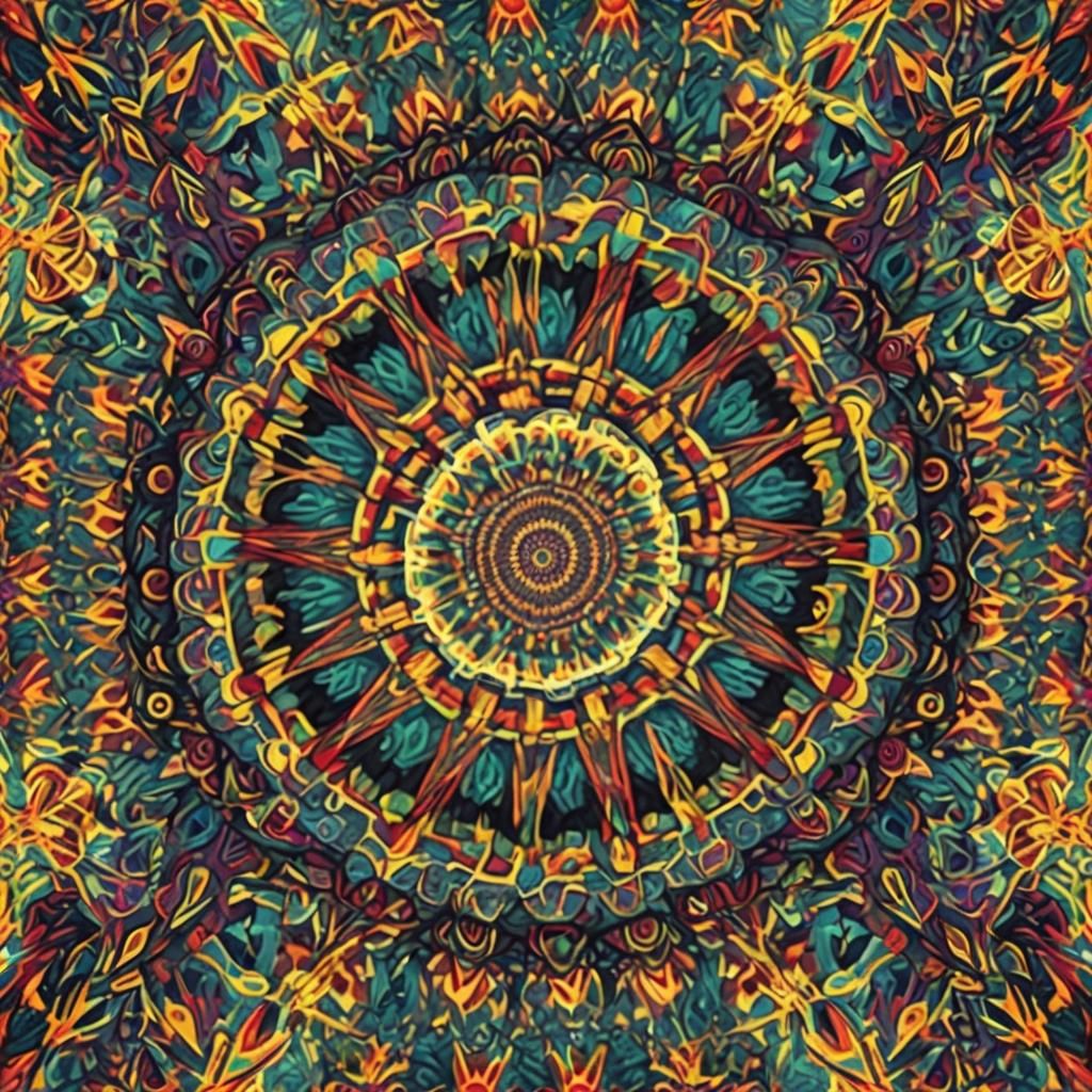 Hypnotic Kaleidoscope of Swirling Colors