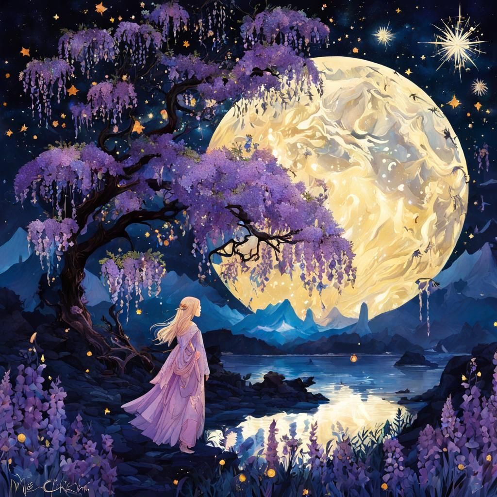 Zombie Fairy's Wisteria Kingdom Adventure: Surreal Collage A...