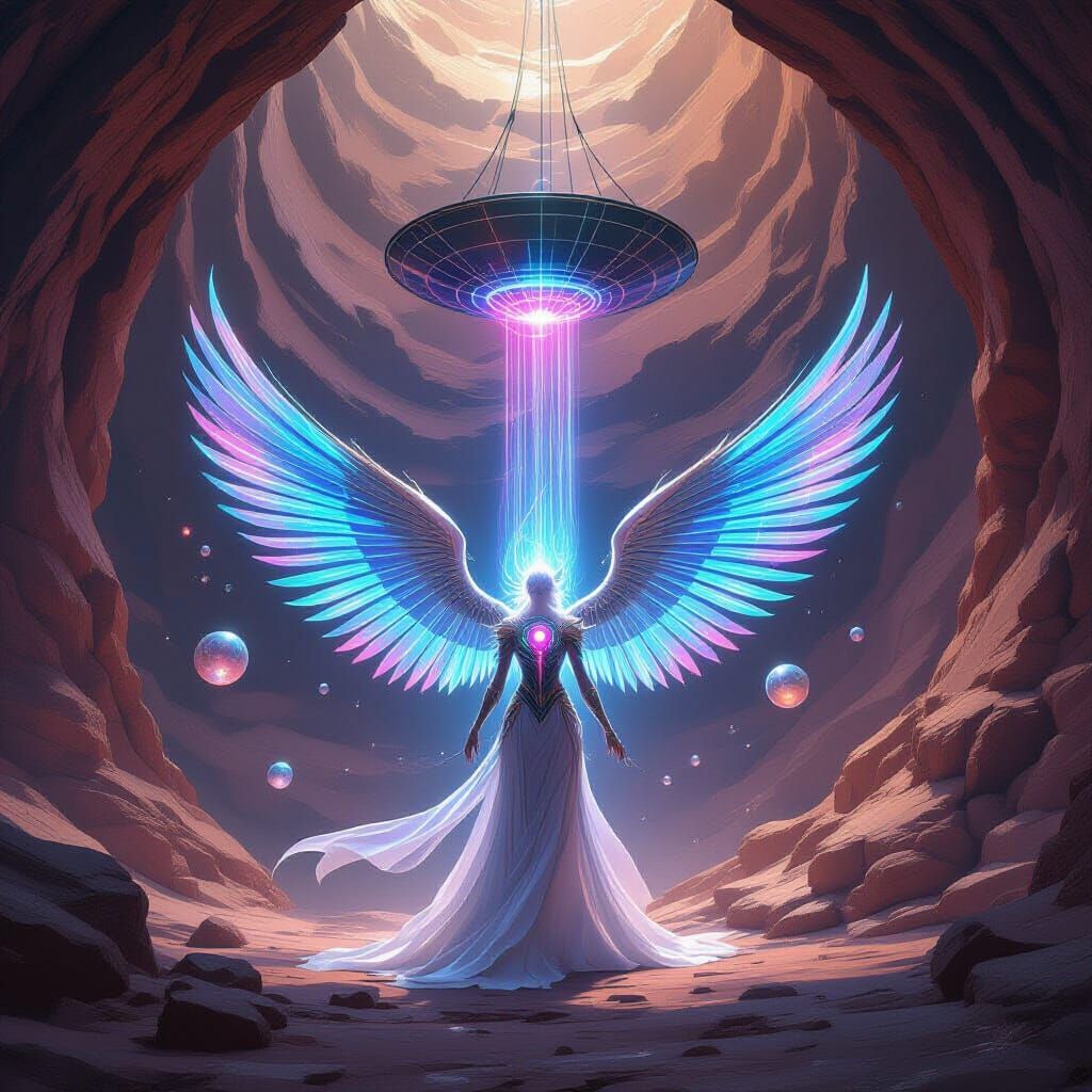 Frequency-Harp Seraph in Sonic Canyon Concept Art