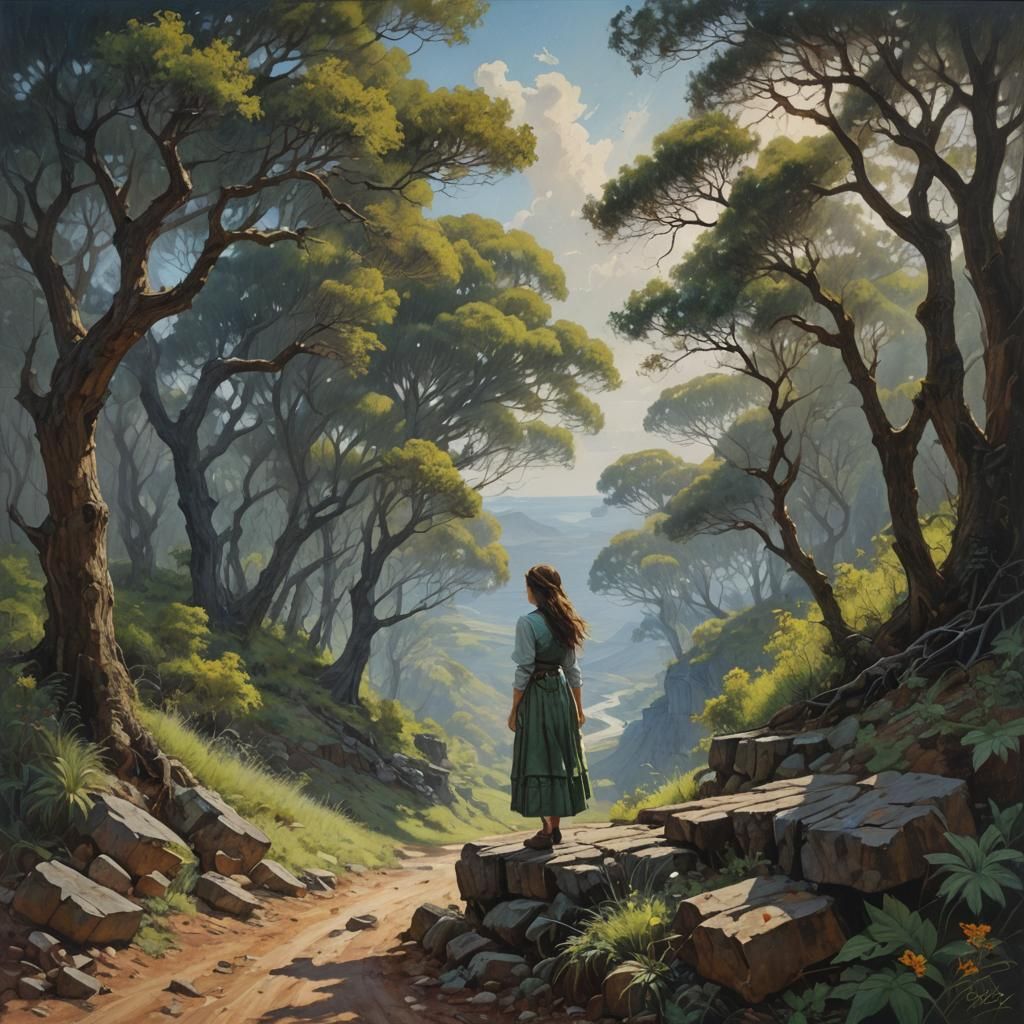 Whispers of the Wind: An Oil Painting