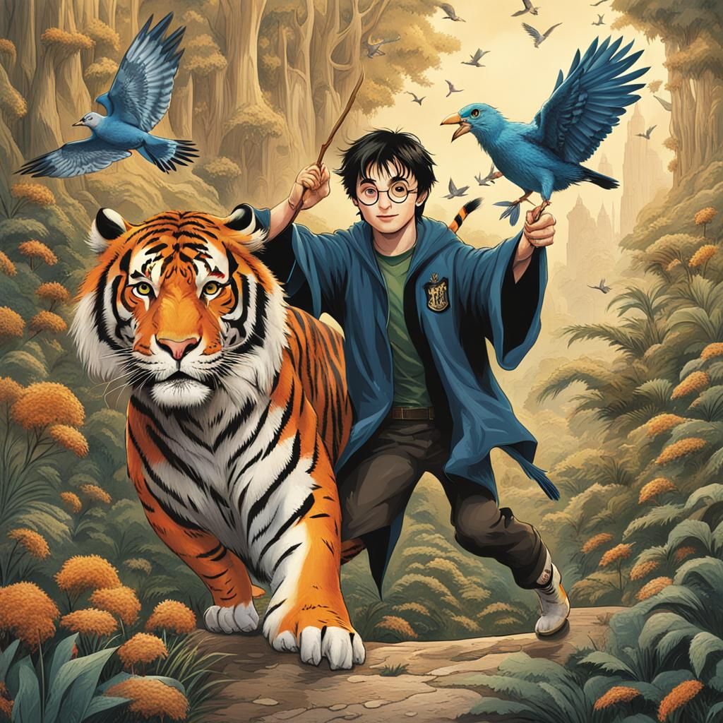 Harry Potter Casting a Spell