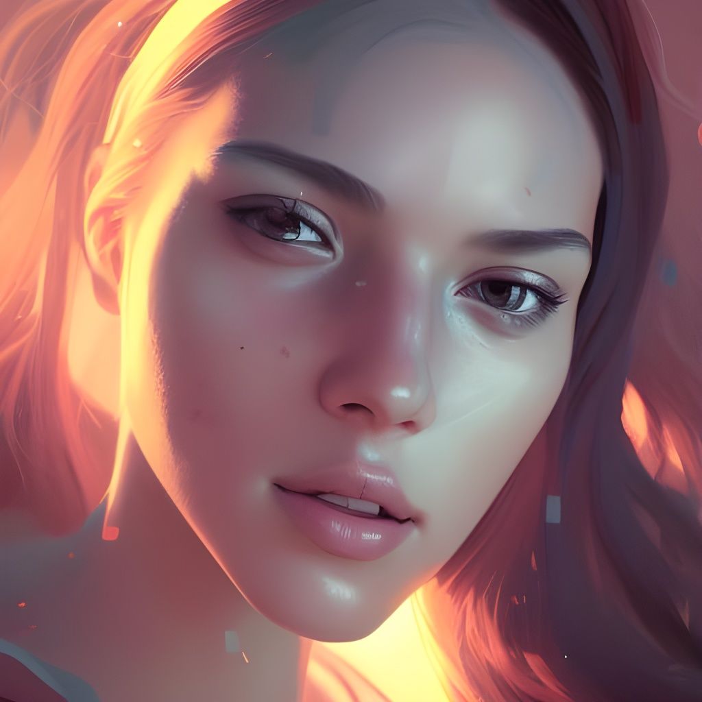 Calypso Portrait in Art Nouveau Style