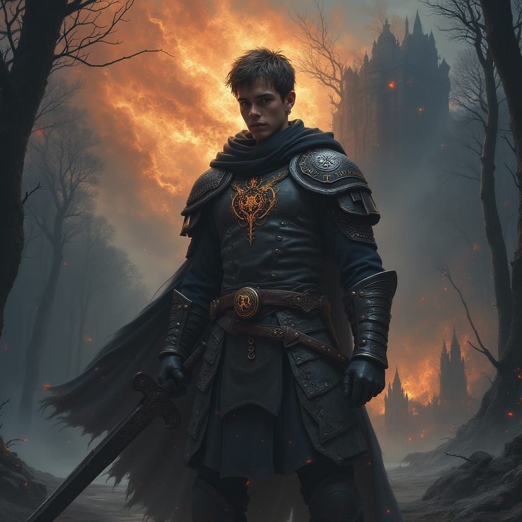 Warrior of Ancient Russia Confronts Dark Gods