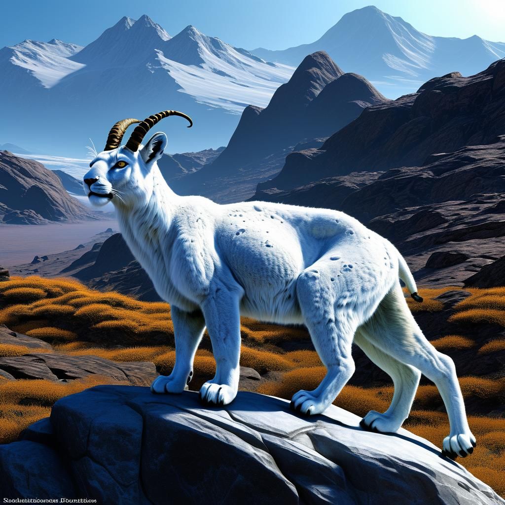 Alien Creatures on an Exoplanet: Scientific Illustration