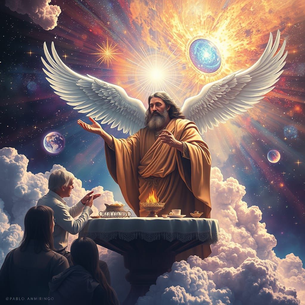 Heavenly Gathering: A Cosmic Celebration