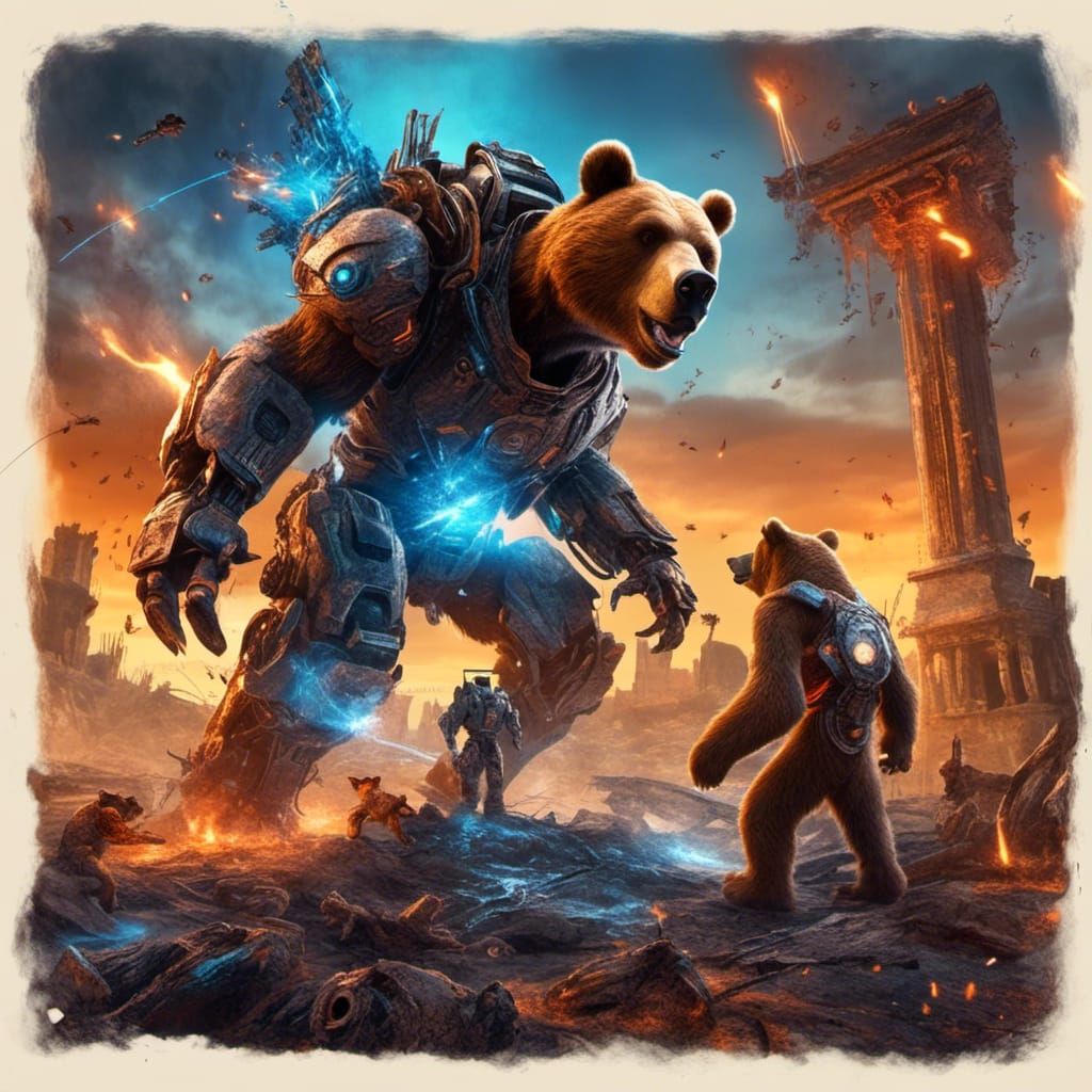 Bears Versus Robots in Post-Apocalyptic Battle