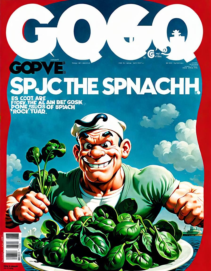 GQ magazine cover featuring Popeye
