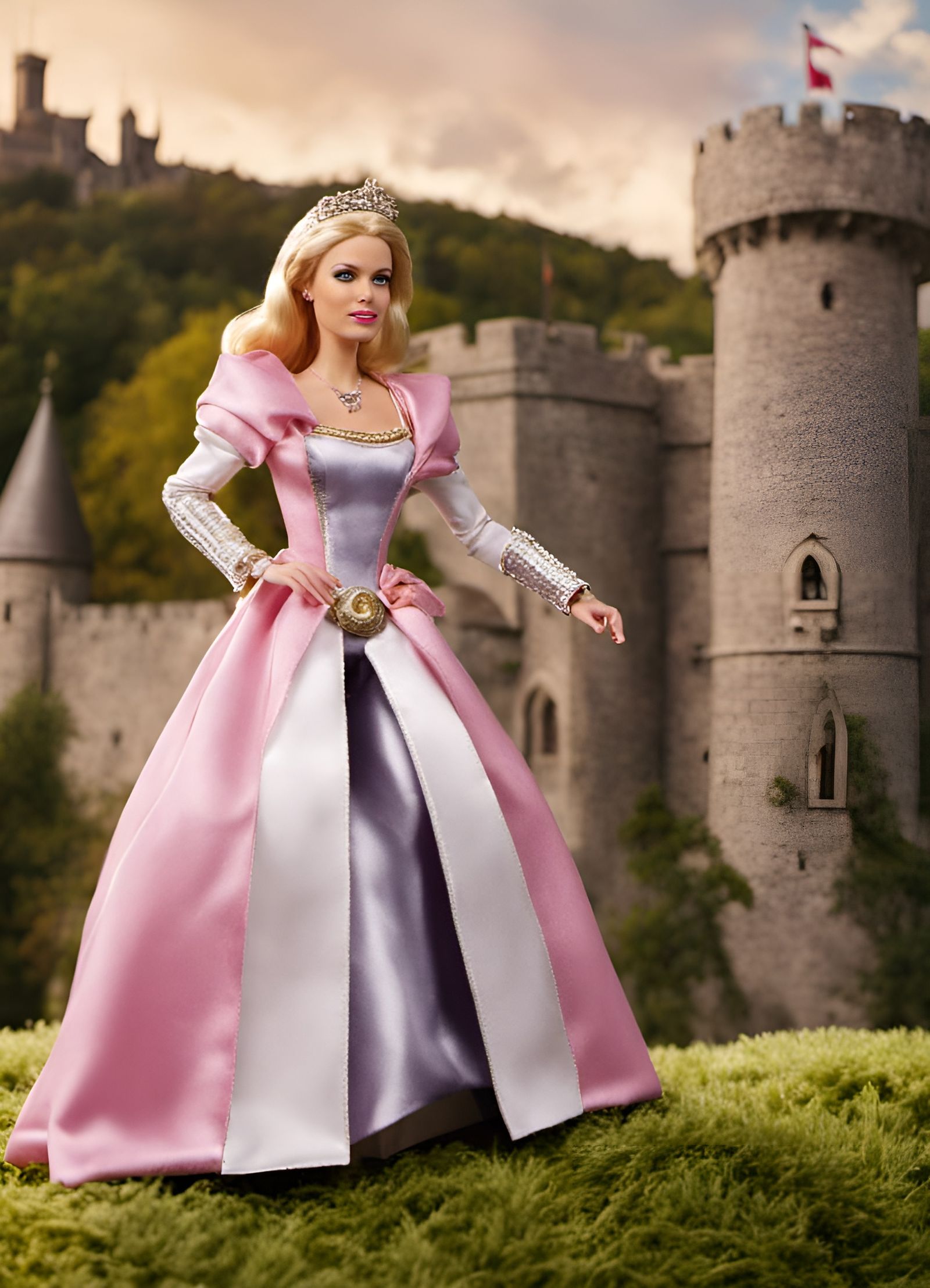 Elizabeth Banks as Medieval Barbie, Sharp Focus