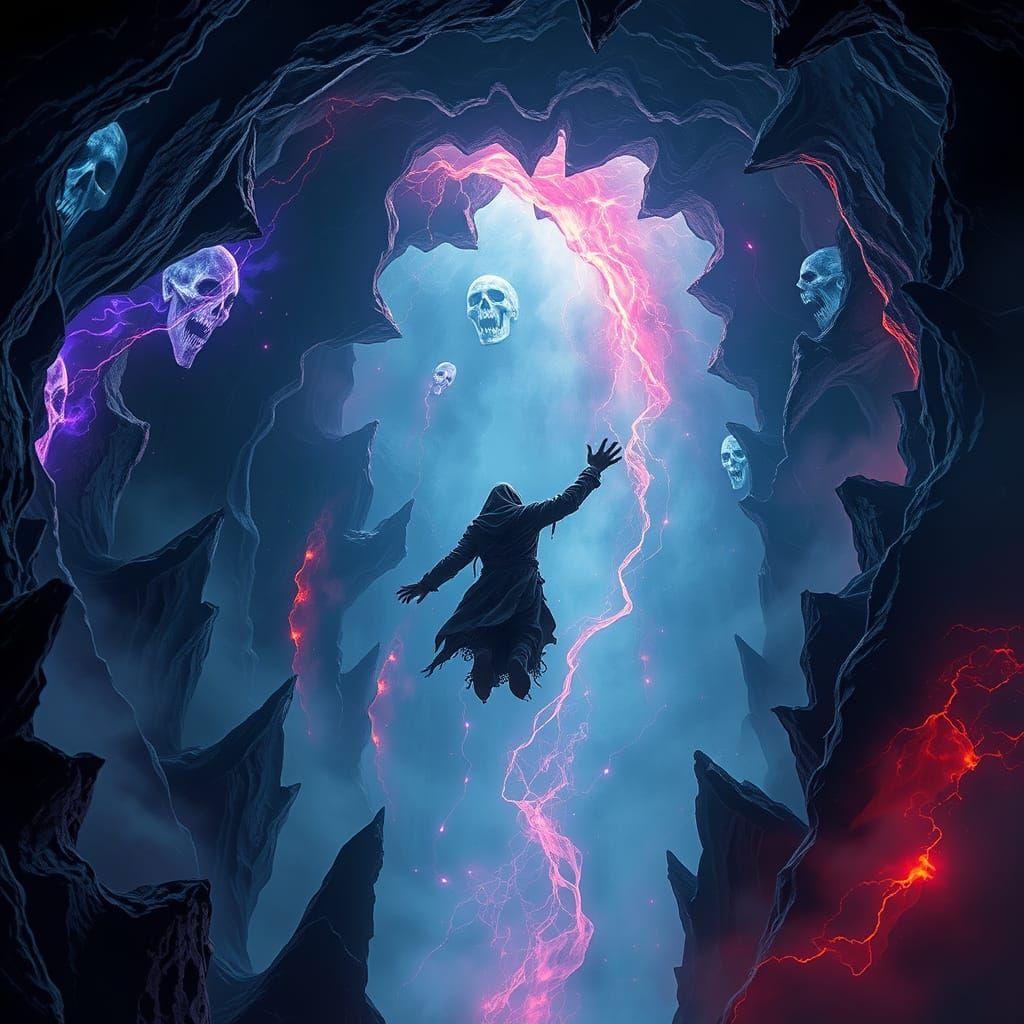 Ethereal Descent into Cosmic Darkness