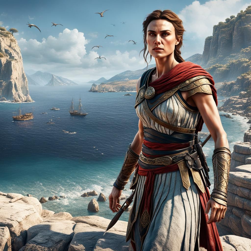 Kassandra on a Greek Shore: Digital Matte Painting