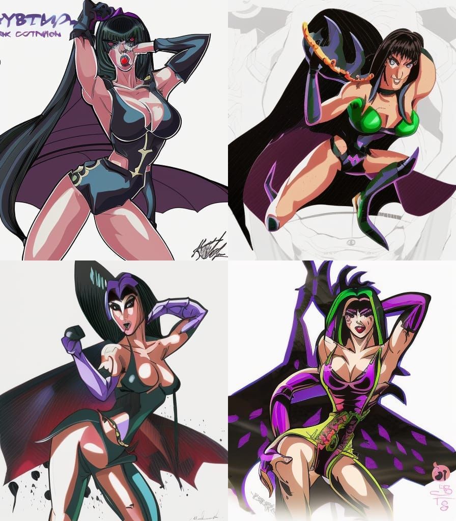 Dark Queen: Cynthia Rothrock as Manga Anime Portrait