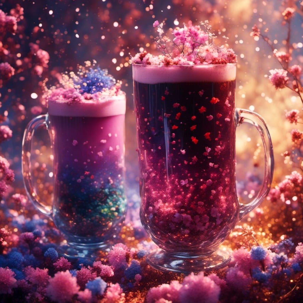 Whimsical Glass of Joyful Colors