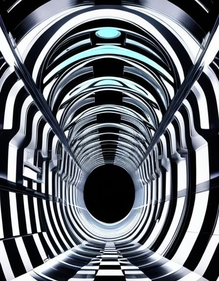 Abstract Optical Illusion Generated by AI