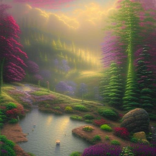 Cozy Cloud World in Ethereal Fantasy Style