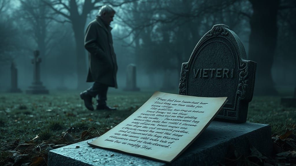 Weary Veteran Leaves Haunting Card-Poem in Cemetery
