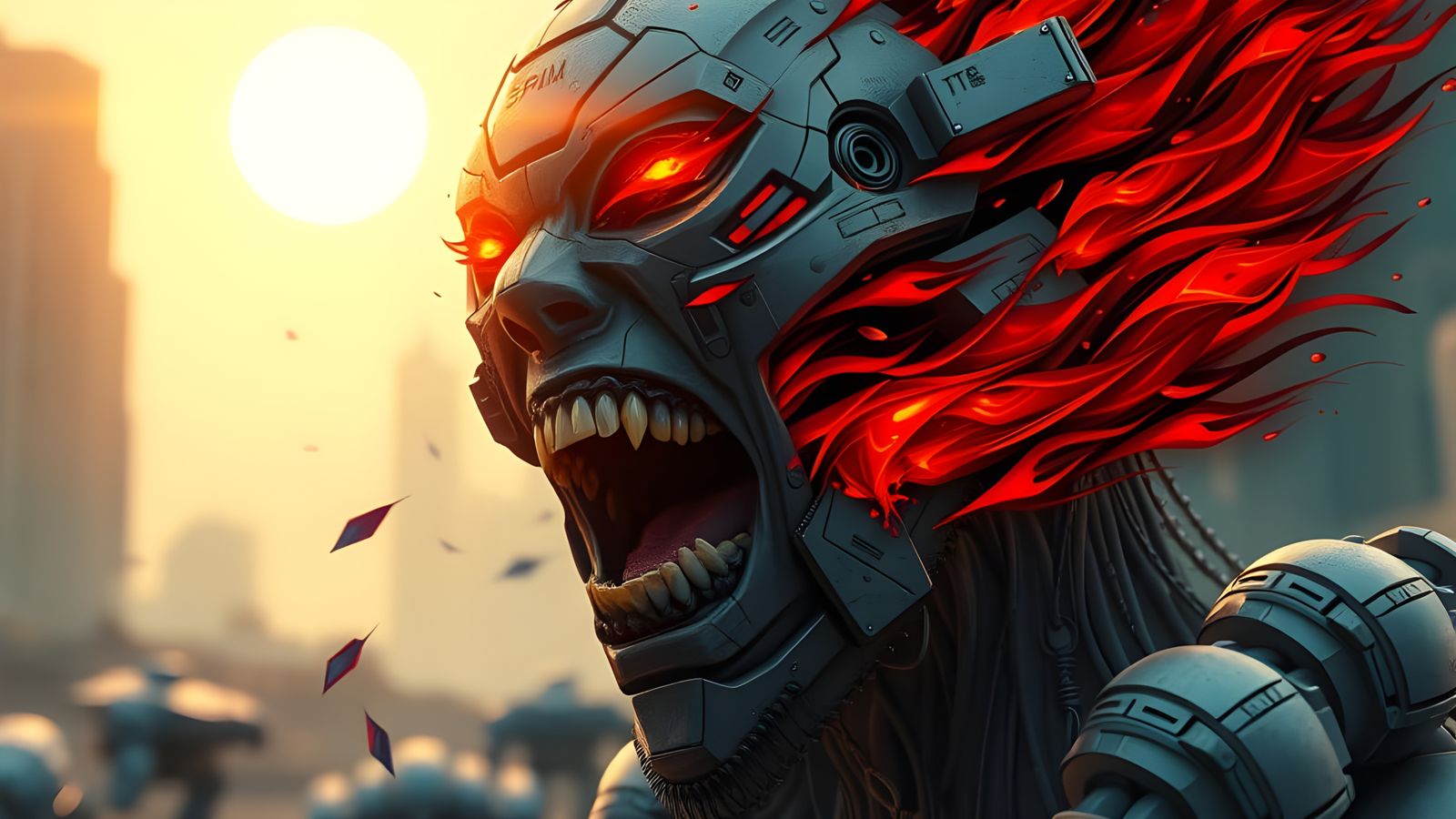 Chaotic Anime Warrior Under Southern Sun