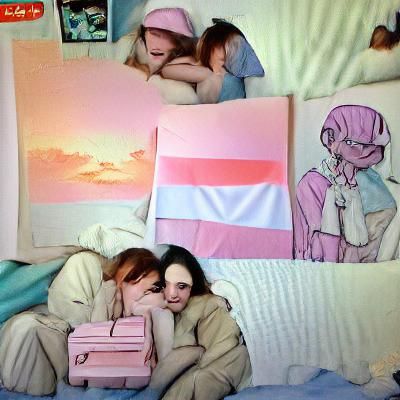 Alt Girl and Pastel Pink Girl: Lesbian Couple