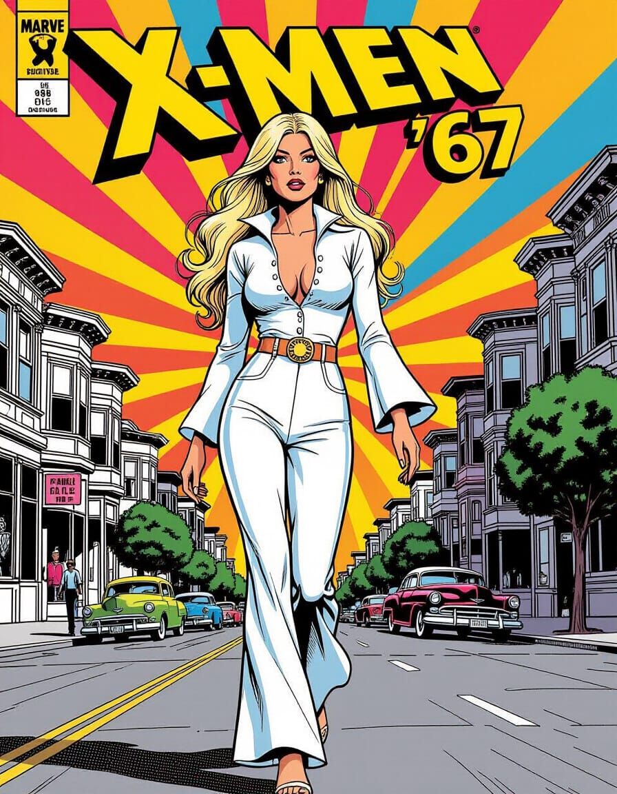 X-Men '67: Emma Frost in Psychedelic 1967 San Francisco