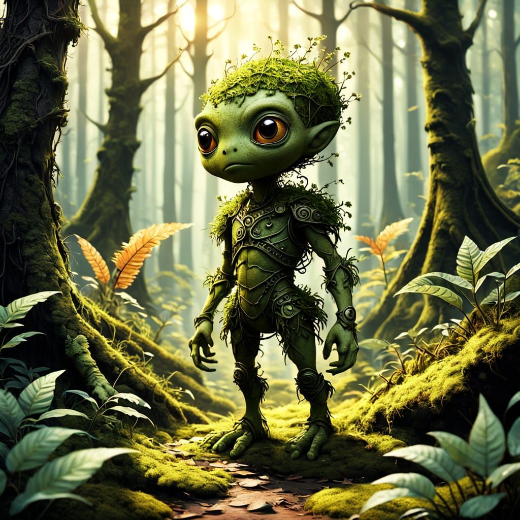 Whimsical Forest Dwellers in Earthy Tones