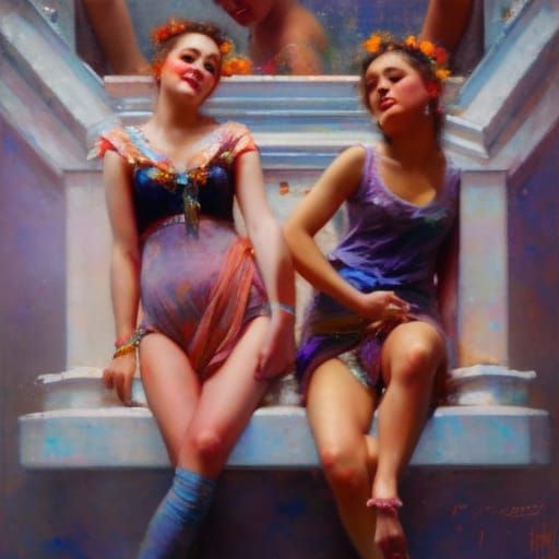 Girl Smiling at Burning Man Festival