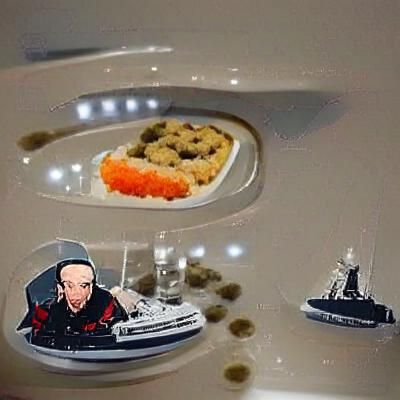 Rapper Enjoys Caviar on Satan's Yacht