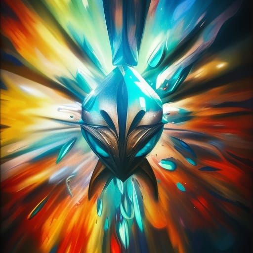 Dramatic Hyperrealistic Portrait in Splash Art Style