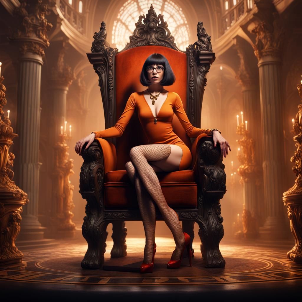 Velma Dinkley on Ivory Throne: Fantasy Concept Art