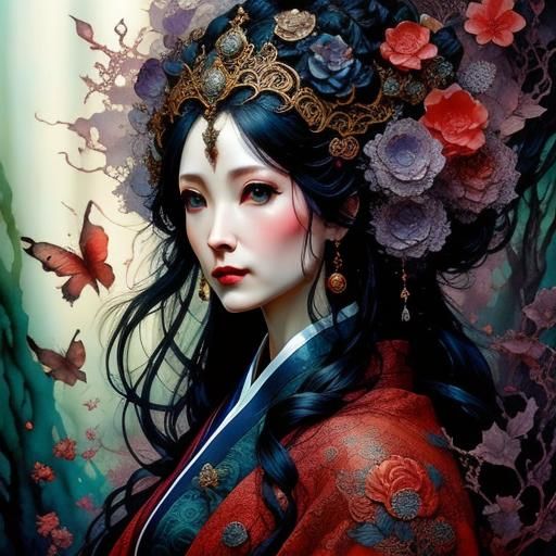 Ornate Rat Tattoo Design in Full Color Ink