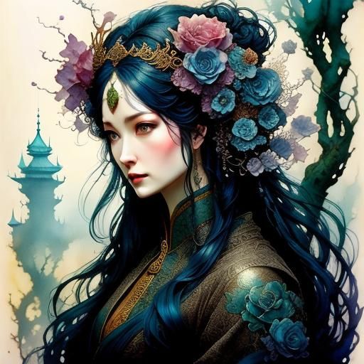 Ornate Rat Tattoo Design in Full Color