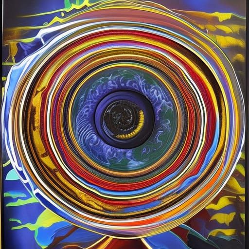 Solar System in Art Deco Style