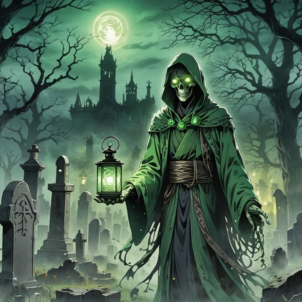 Eerie Anime Soul Collector in Graveyard