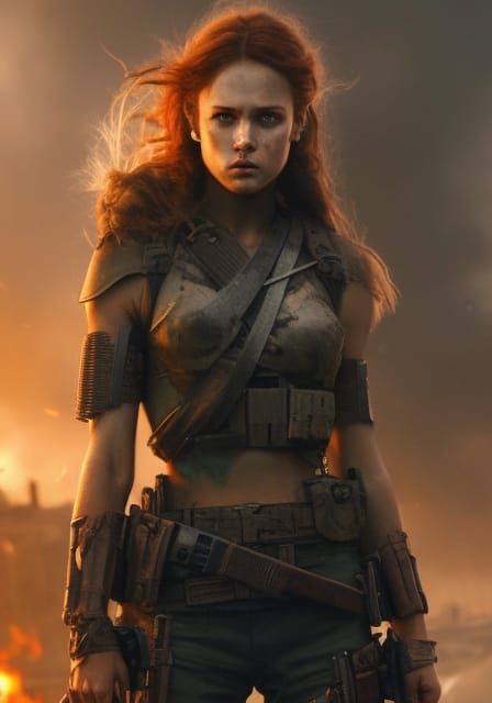 Post-Apocalyptic Warrior Girl 326