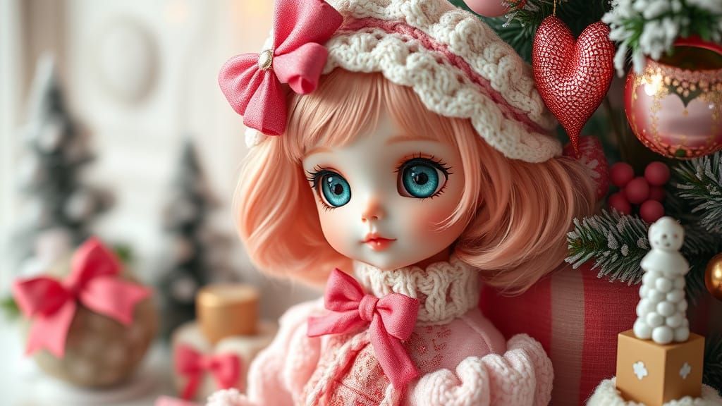 Chibi Kawaii Fairy Pinup Doll in Ultra Enhanced Pastel Chris...