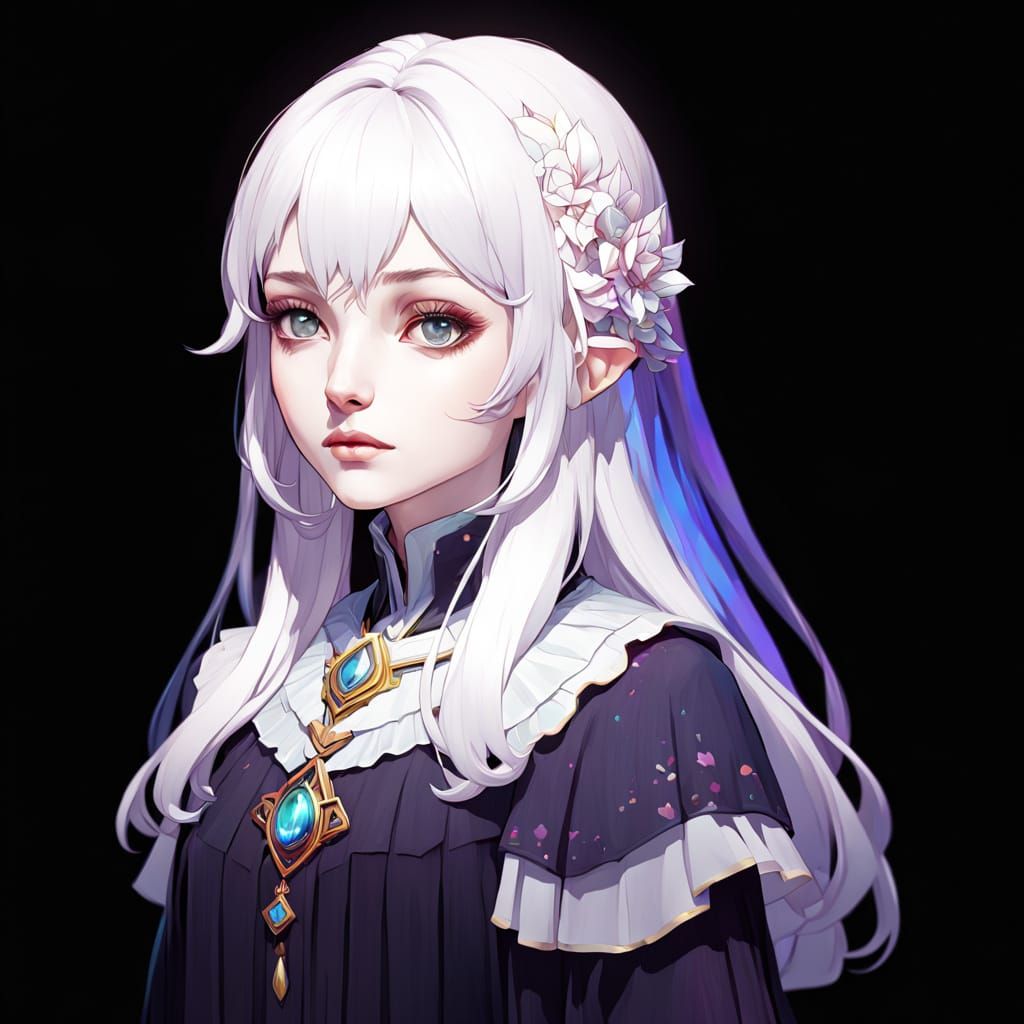Lysithea Concept Art Portrait with Dynamic Lighting
