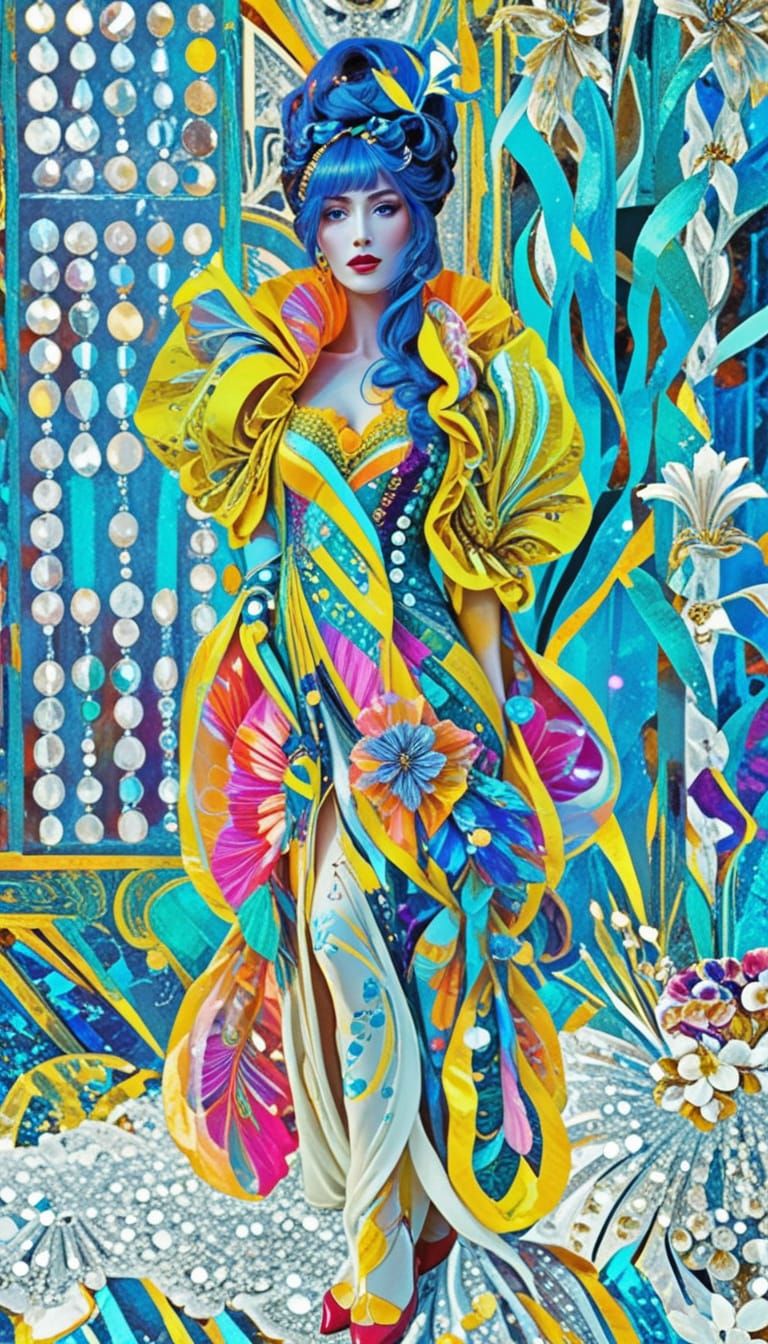 Rococo Goddesses in Art Deco Dresses