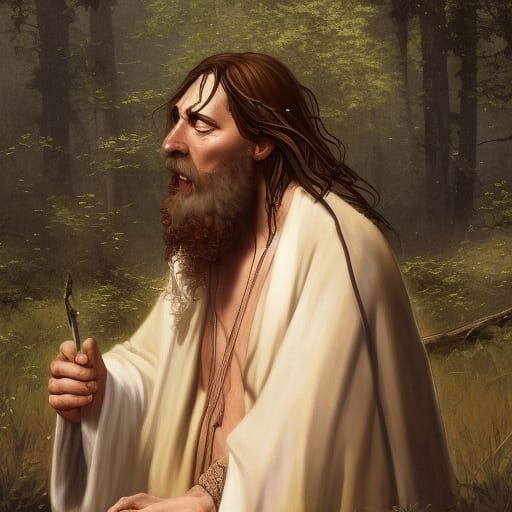John the Baptist: Hyperdetailed Portrait