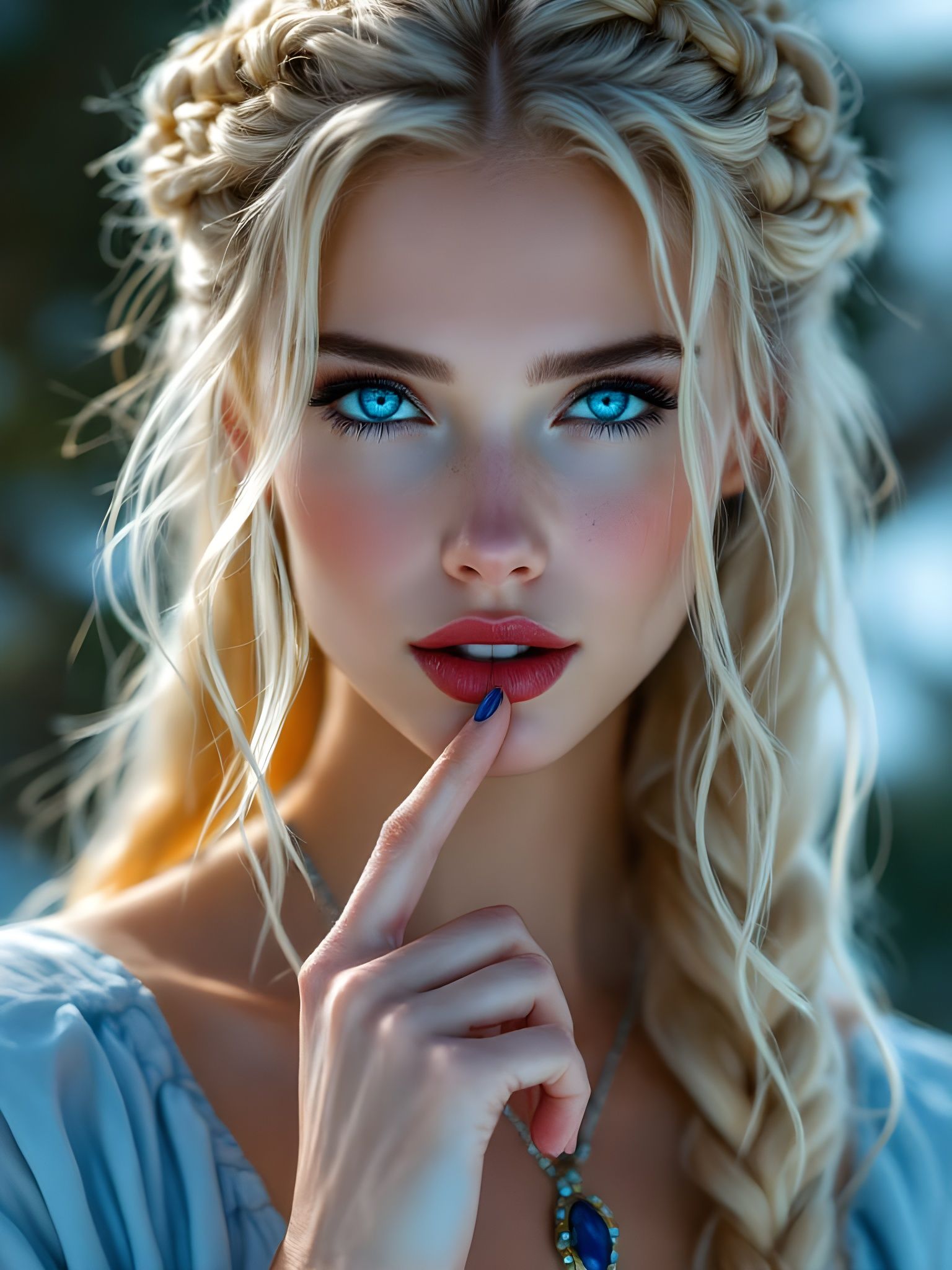 Goddess of Norse Mythology in Cinematic Hyper Realism