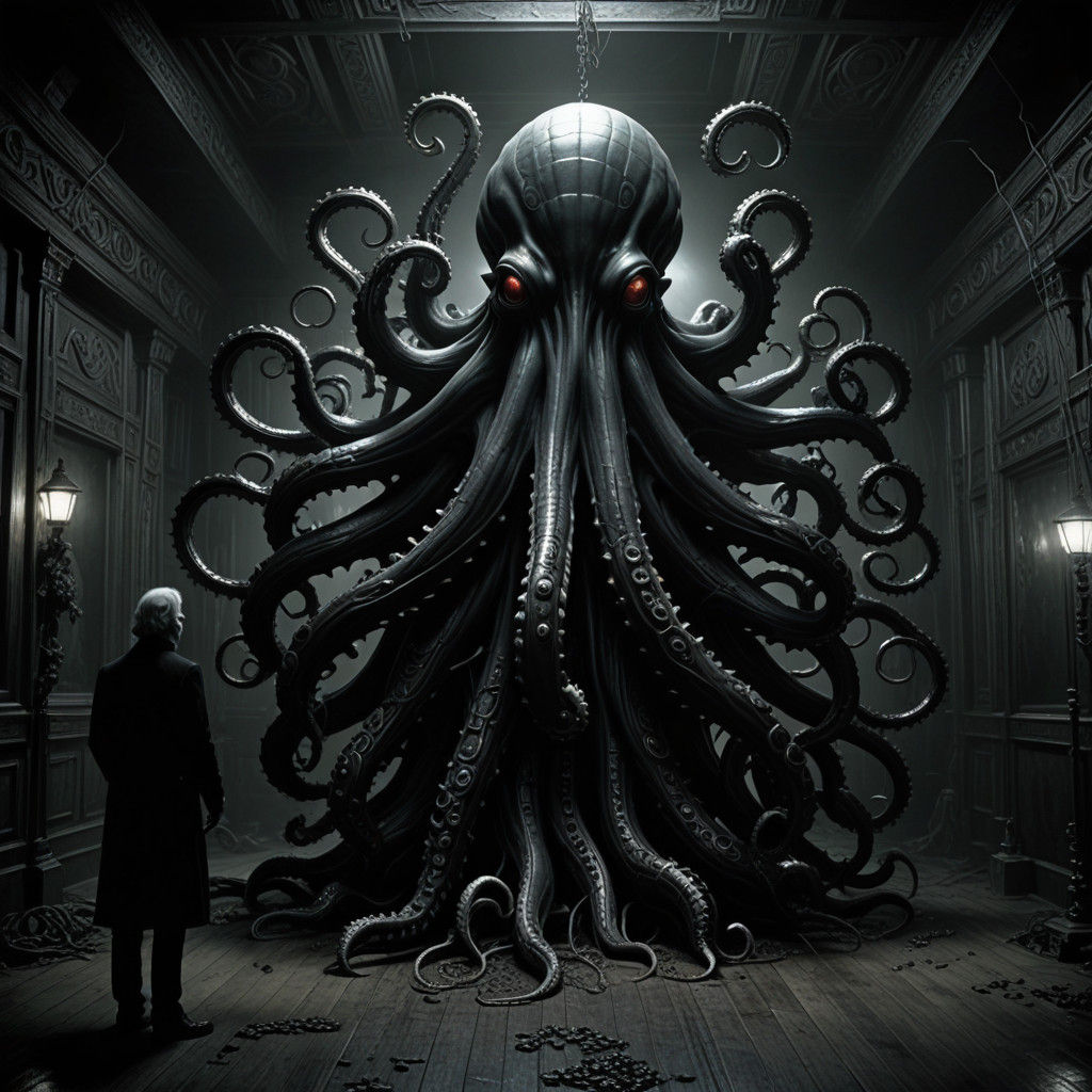 Bewildered Christmas Chaos in a Darkened Room