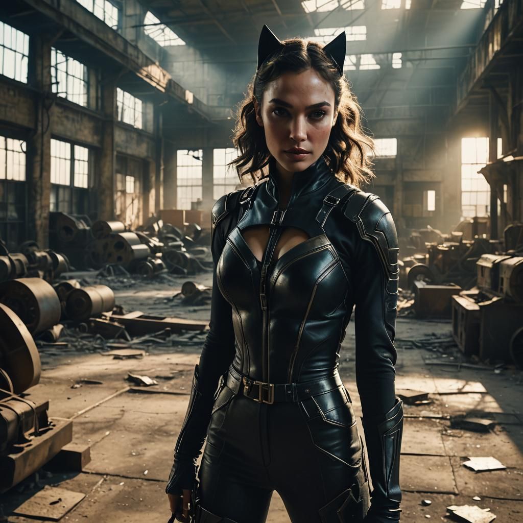 Gal Gadot as Catwoman in Abandoned Factory