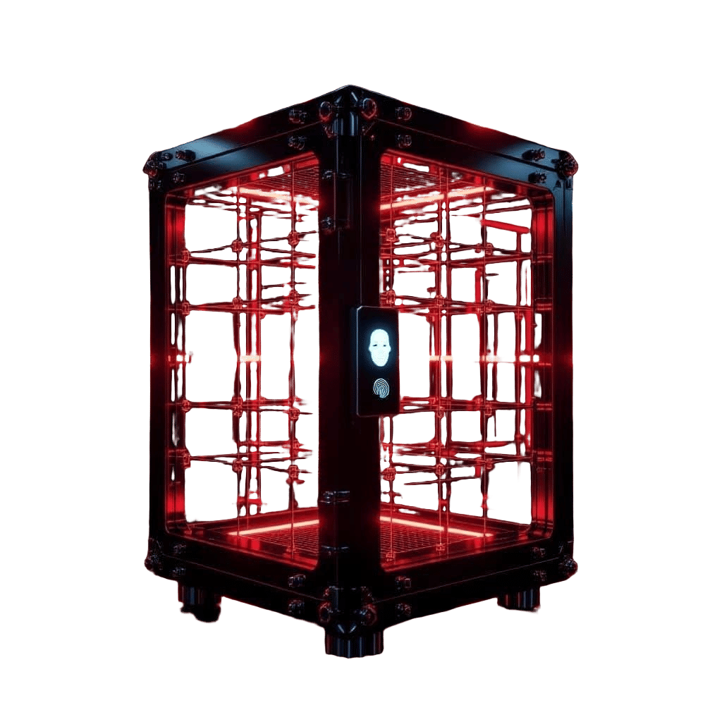 Futuristic Security Platform With Face And Fingerprint Scann...