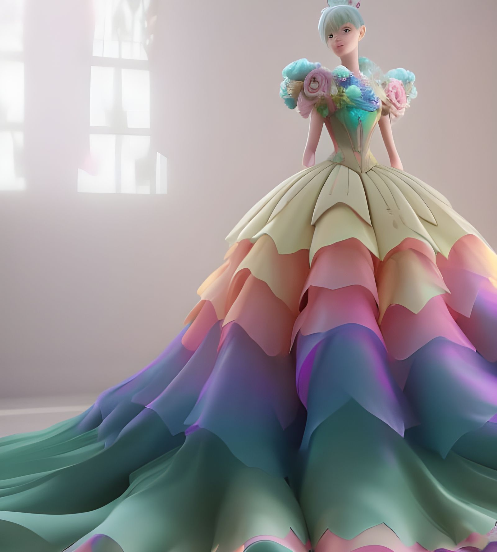 Pastel Rainbow dress
