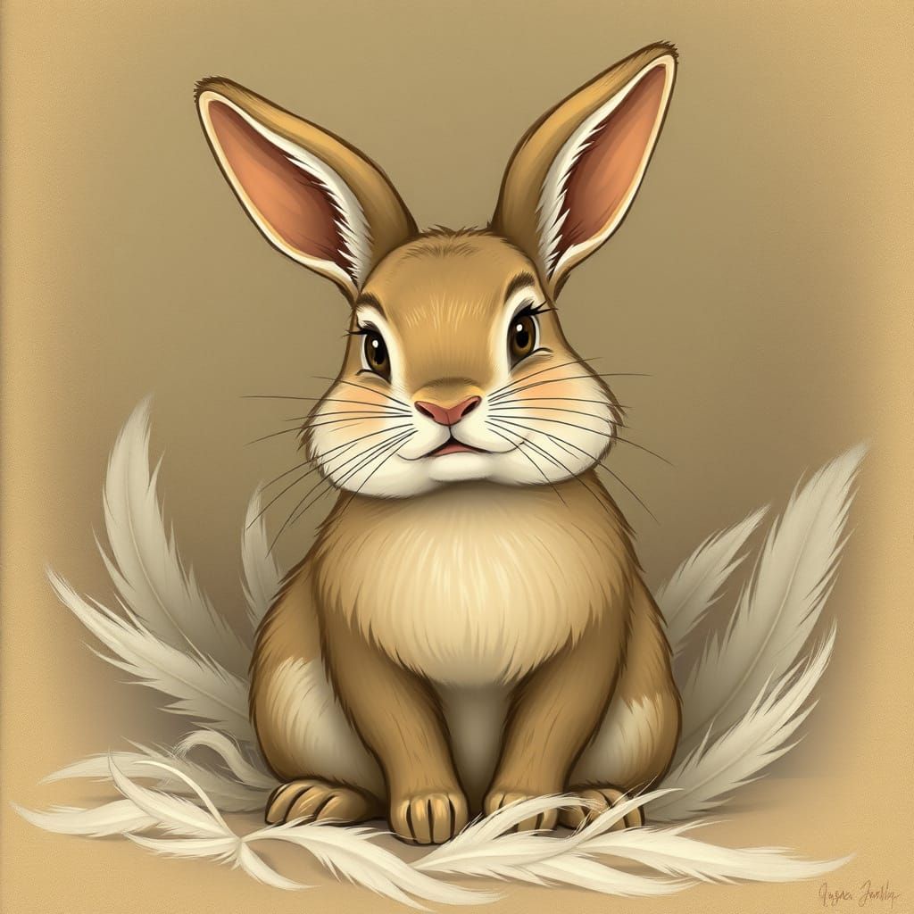 Whimsical Renaissance Bunny