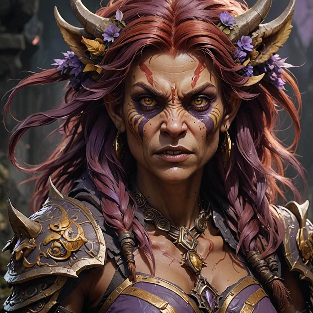 Detailed Dark Fantasy Bugbear Portrait in 8K