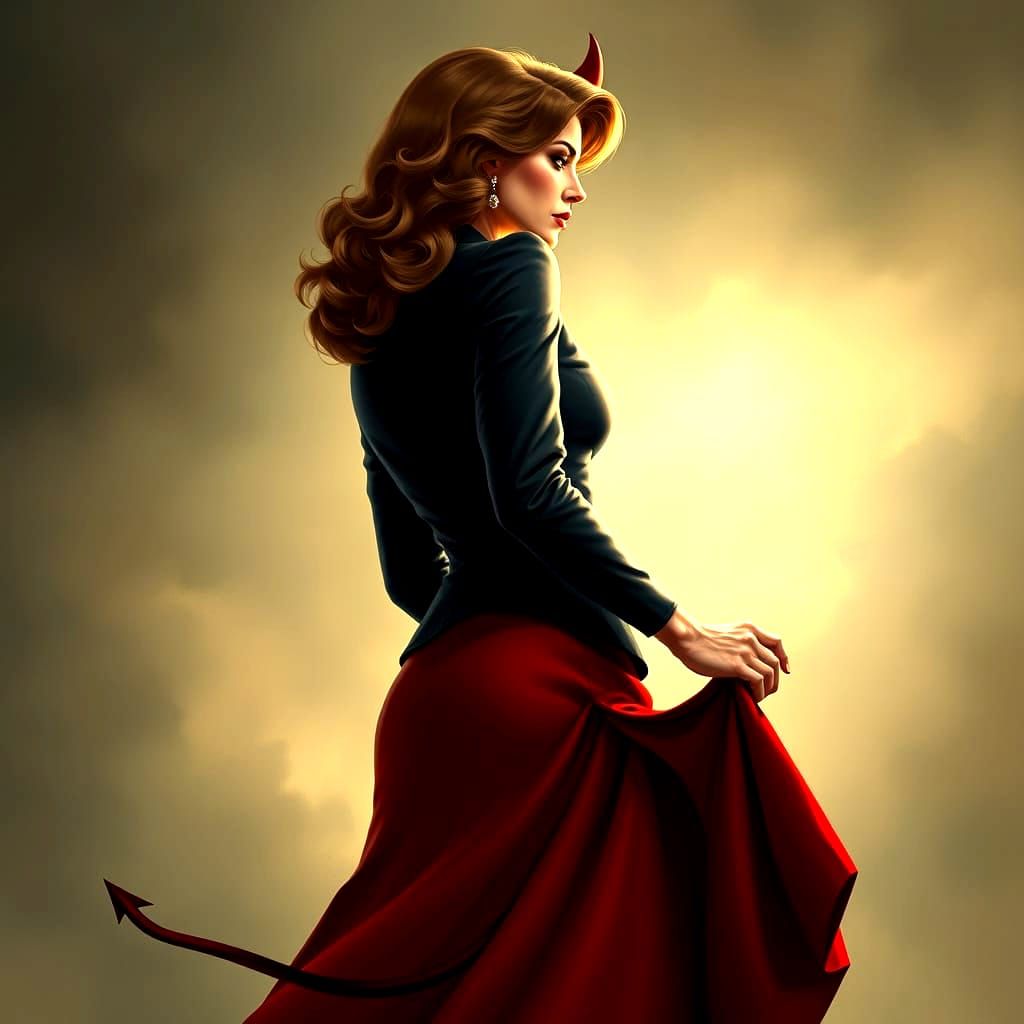 Evil Villainess Senator with Devil Tail