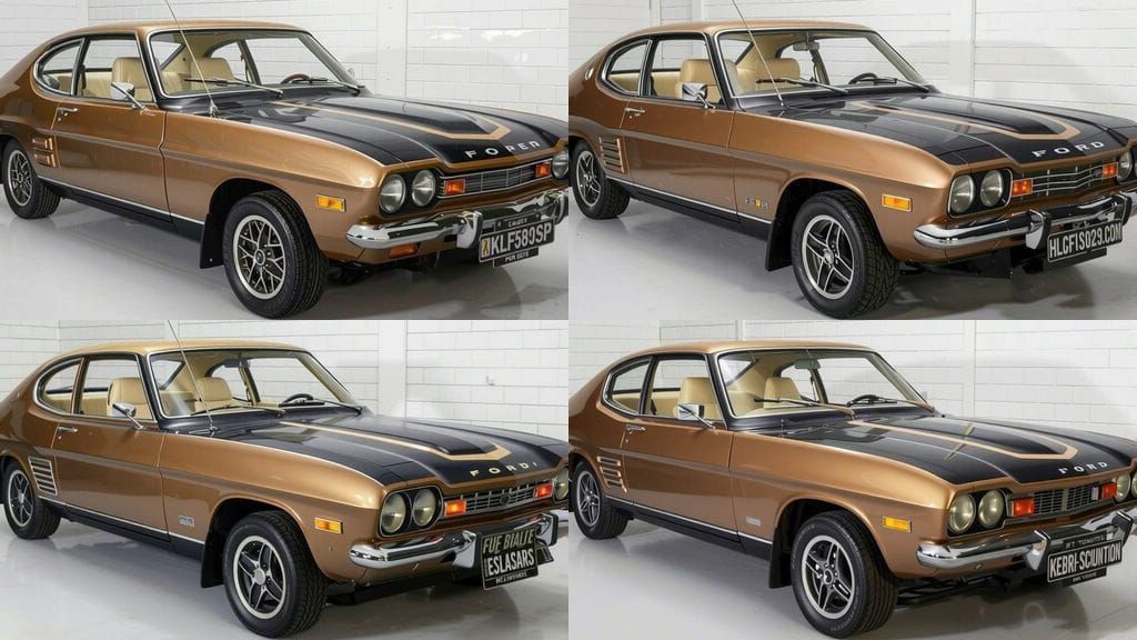 1970 Ford Capri Cruising Neon City Night