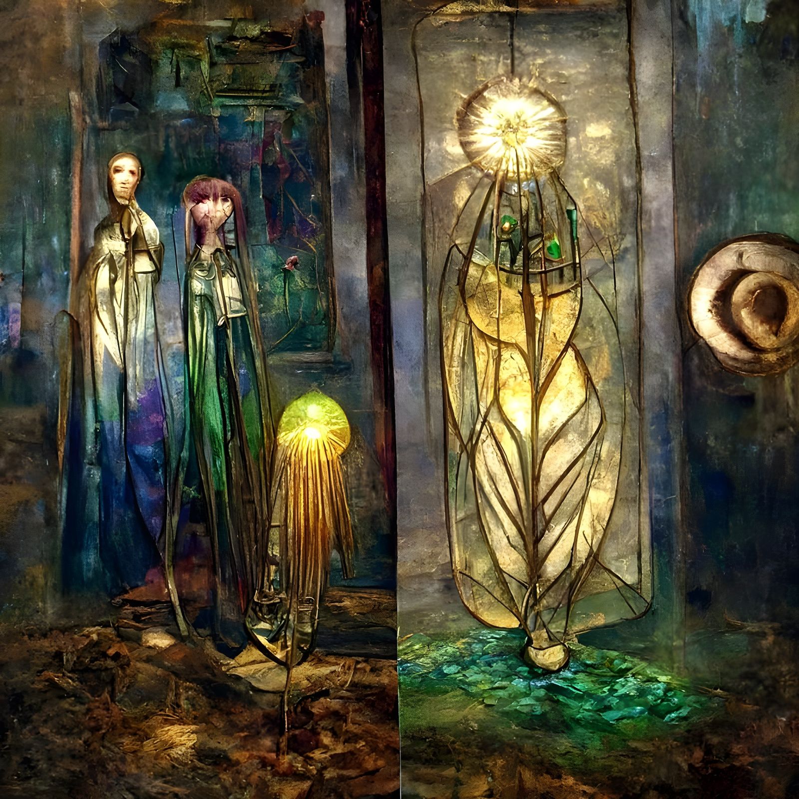 Symbolism in Iridescent Light: A Digital Illustration